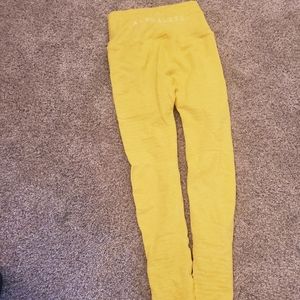 Alphalete Yellow Seamless Leggings